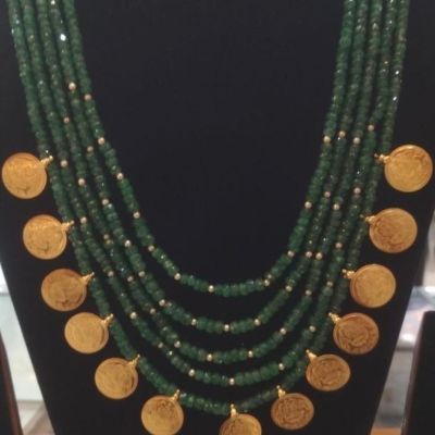 The Royal "Emerald Sultana" Necklace 💙💗💚