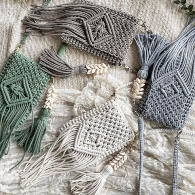 Macrame purse