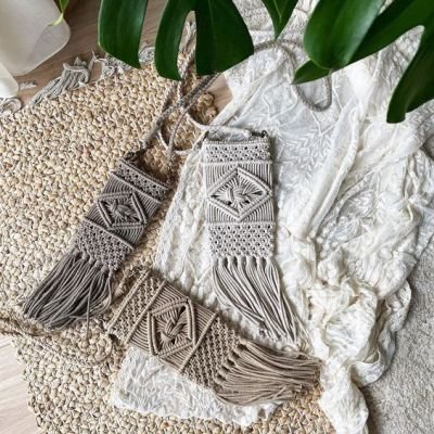 Macrame purse
