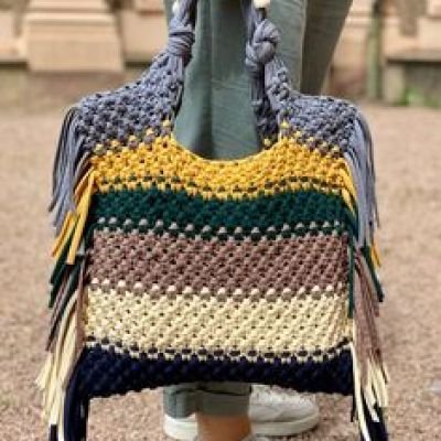 شنطة مكرمية