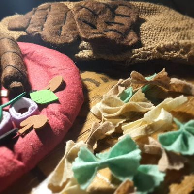 لعبة طبق المكرونة 