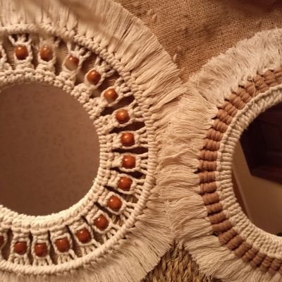 مجموعة مرايات مكرمية بوهو