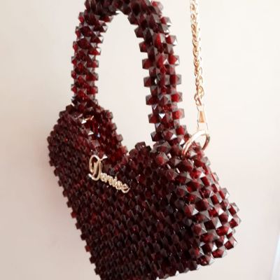 شنطة قلب كريستال  