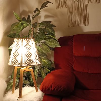 Macrame lampshade 