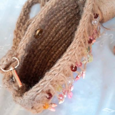 شنطة خيش دندشة