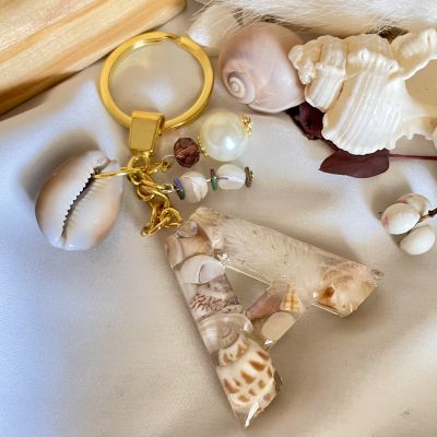 Resin letters keychain 