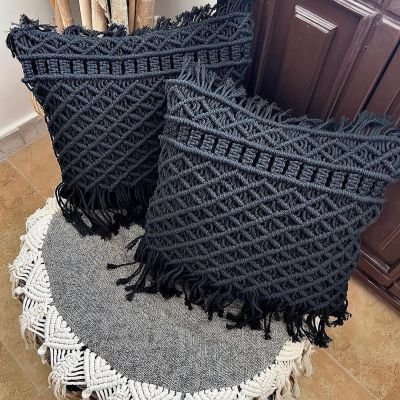 Macrame cushion