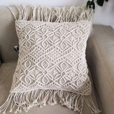 Macrame cushion