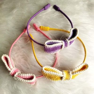 headband with a ribbon