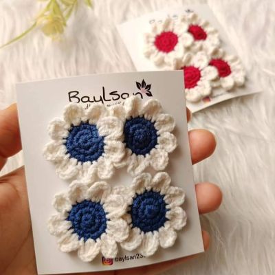 double clips.. double sunflower 