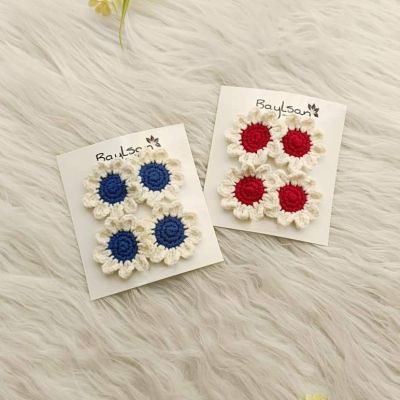 double clips.. double sunflower 