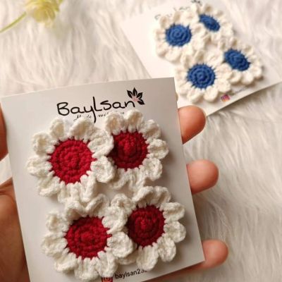 double clips.. double sunflower 