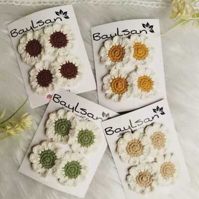 double clips.. double sunflower 