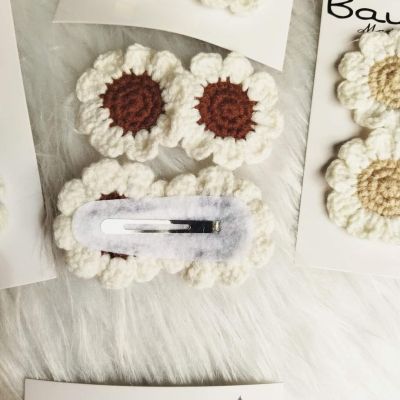 double clips.. double sunflower 