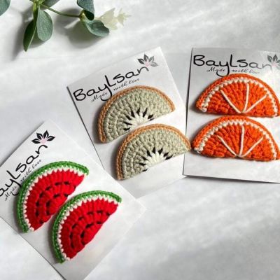 double clips.. tropical fruits