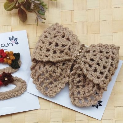 فيونكة كروشيه كبيرة