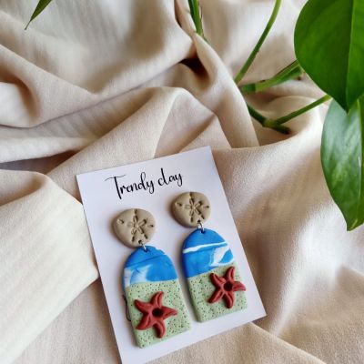 shoreline beach polymer clay 💙💙