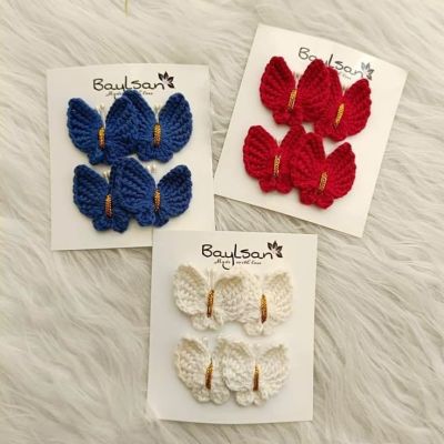 double clips.. mini buterrflies