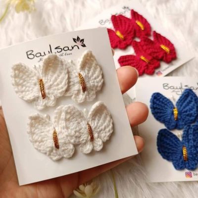 double clips.. mini buterrflies