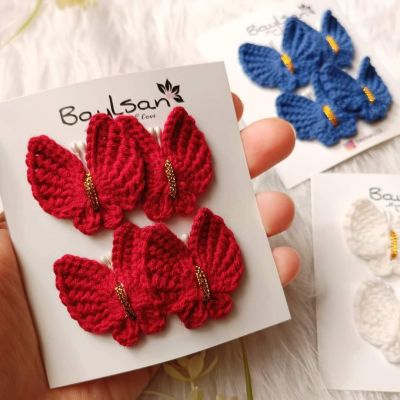 double clips.. mini buterrflies