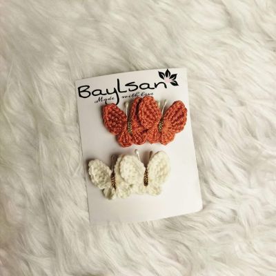 double clips.. mini buterrflies