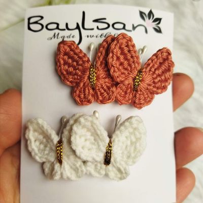 double clips.. mini buterrflies