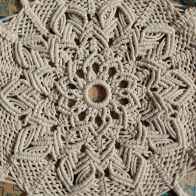 Circular mandala  macrame runner