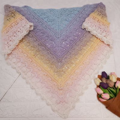 Alpaca crochet scarf 