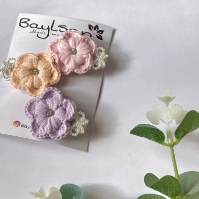 ٣ مشبك.. وردات باستل