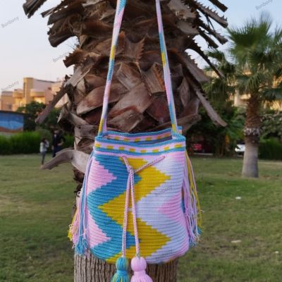 حقيبة الزجزاج الملونة  