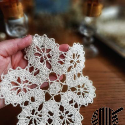 Boho style doily