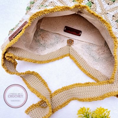 Granny square crochet bag