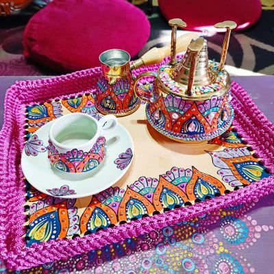 طقم سبرتاية نحاس ٤