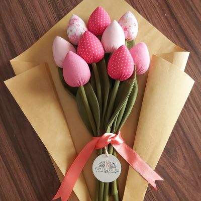 Bouquet of  Fabric Tulips