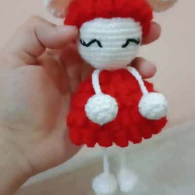 خروفه بيبي مداليا كروشيه 