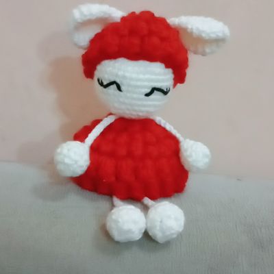 خروفه بيبي مداليا كروشيه 