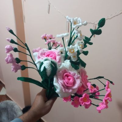Bouquet of flowers crochet 
