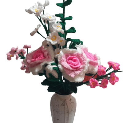 Bouquet of flowers crochet 