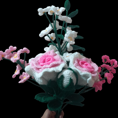 Bouquet of flowers crochet 