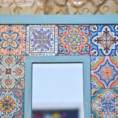 Modern tableau with the influence of Moroccan tiles