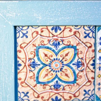 Modern tableau with the influence of Moroccan tiles