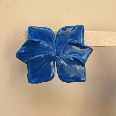 Blue rose earrings 1 💙