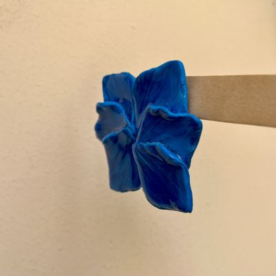 Blue rose earrings 1 💙