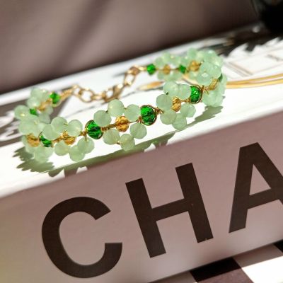 Copper rose bracelet