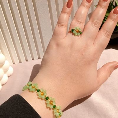 Copper rose bracelet