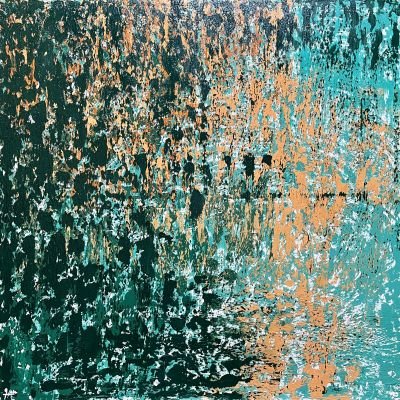 أشجار عملاقة - لوحة تجريدية