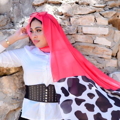 موكا فوشيا💗 شيفون