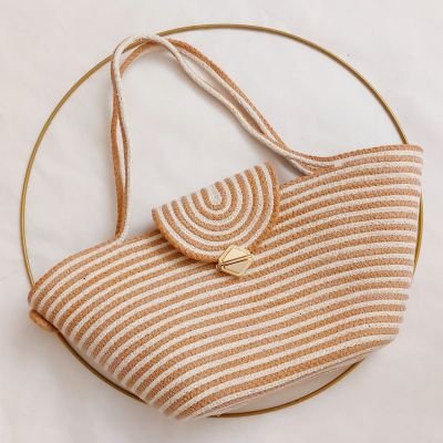  Cotton rope eco-friendly shoulder bag off-white 