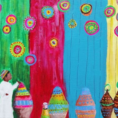 محب النوبة - مجموعة من ٤ لوحات 