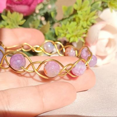 أسورة نحاس بخرز عقيق 